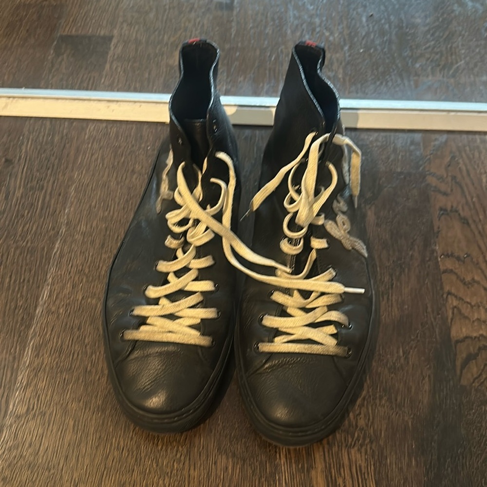 Gucci Blind For Love Black High Top Sneakers